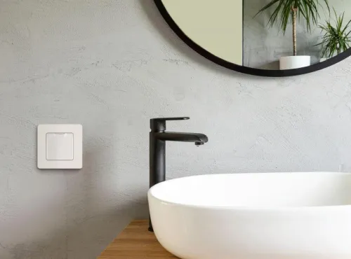 Розетка 1-м СП Inspiria 16А IP44 250В 2P+E защ. шторки с крышкой немецк. стандарт механизм бел. IEK 673740 фото 2