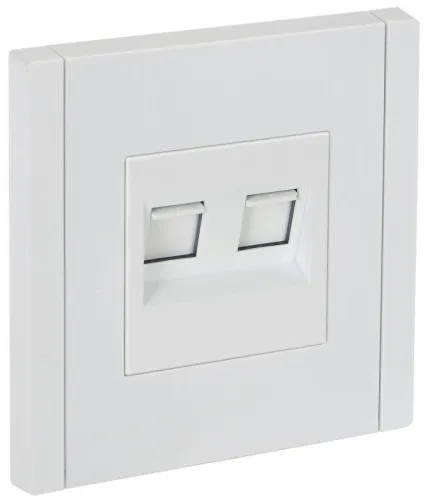 Розетка компьютерная 2-м RJ45 кат.6 FORTE&PIANO FP234 бел. IEK FP-K20-2-K01
