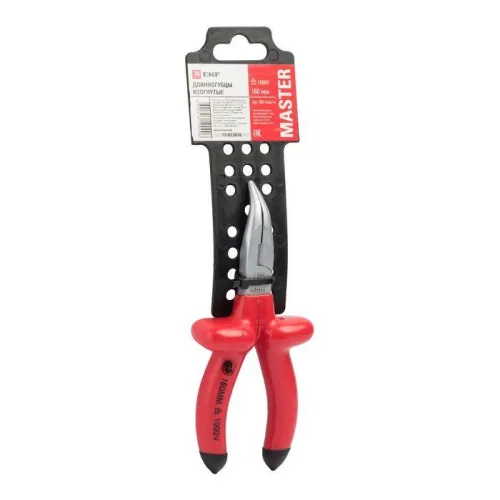 Длинногубцы изогнутые 160мм Master 1000В Basic EKF dgi-160-mas-in фото 2