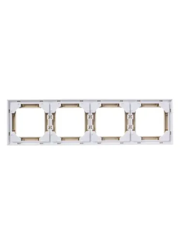 Рамка Levit 4п сл. кость/бел. ABB 2CHH015040A6017 фото 4