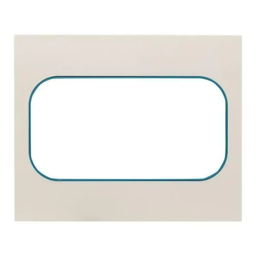 Рамка для розетки 2-м Стокгольм бел. с линией цвета син. PROxima EKF EYM-G-302-30