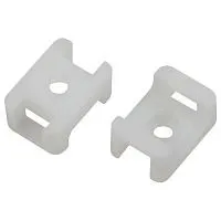 Площадка под хомуты 22х16мм с монтажным отверст. М4 NO-225-313 бел. (уп.10шт) Эра Б0066687