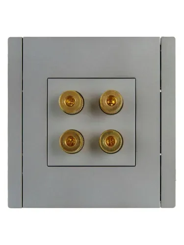 Аудиорозетка 4-м FORTE&PIANO FP539 сталь IEK FP-S40-K46 фото 2