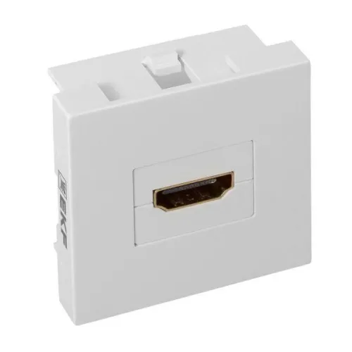 Розетка HDMI 1-м СП 2мод. без индикатора бел. EKF E2MR-21HDMI-10 фото 5