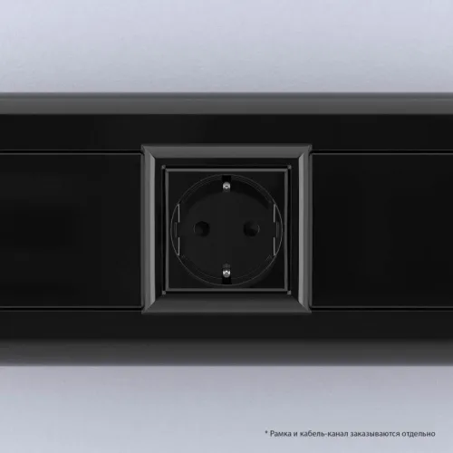 Розетка 1-м 2мод. Avanti "Черный квадрат" 16А IP20 2P+E защ. шторки черн. DKC 4402002 фото 6