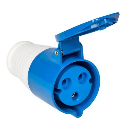 Розетка кабельная 32А 220В 2Р+РЕ IP44 (223) EKF ps-223-32-220 фото 3