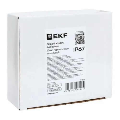 Окно герметичное 6 мод. IP67 PROxima EKF ak-g-6 фото 3