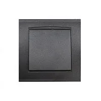 Выключатель 1-кл. СП Бриллиант 10А IP20 в сборе графит Universal 7947366-Gr