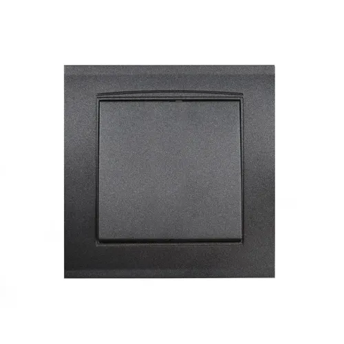 Выключатель 1-кл. СП Бриллиант 10А IP20 в сборе графит Universal 7947366-Gr