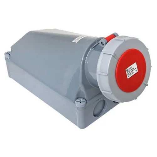 Розетка стационарная наружная 1442 3Р+РЕ 125А 380В IP67 PROxima EKF ps-1442-125-380 фото 7
