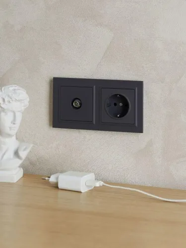 Рамка 2-м BRITE РУ-2-БрГ графит IEK BR-M22-K53 фото 6