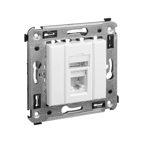 Розетка компьютерная 1-м СП Avanti "Белое облако" RJ45 кат.6 DKC 4400293 фото 4