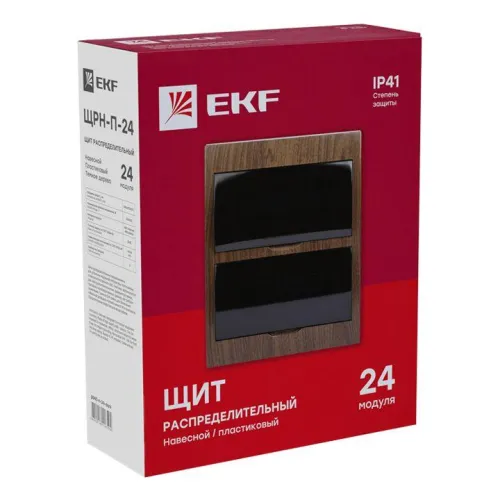 Щит ЩРН-П-24 IP41 темное дерево PROxima EKF pb40-n-24-dark фото 3
