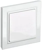 Выключатель 1-кл. СП BRITE ВСР10-1-0-БрБ 10А в сборе бел. IEK BR-V10-0-10-K01-F