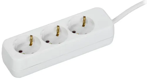 Удлинитель 3х3м 10А У03 ПВС 3х1 бел. UMA IEK UM-YP10-10-03-03-Z-K01