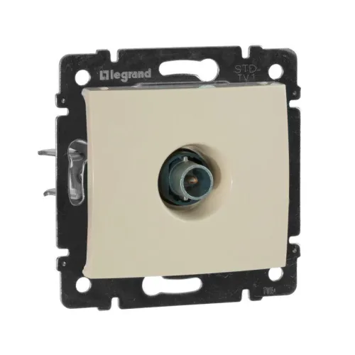 Розетка телевизионная TV СП Valena 1.5дБ 2400МГц с топологией "звезда" механизм сл. кость Leg 774329 фото 10