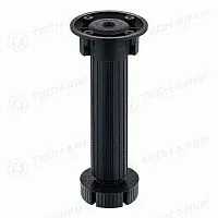 Ножка цокольная Н150 145-165мм с 1 клипсой пластик. черн. (уп.2шт) Tech-Krep/Zitar 129972