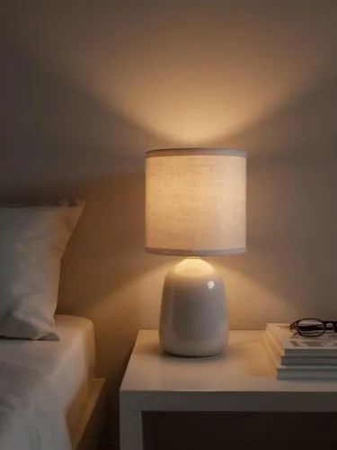 Светильник настольный JH2-02-gy E14 IP20 130х130х255мм керамика; ткань; PVC-пластик сер. JazzWay 5062320 фото 4