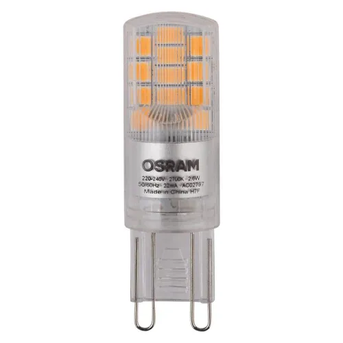 Лампа светодиодная LED STAR PIN30 2.6W/827 (замена 30Вт) 2.6Вт 2700К тепл. бел. G9 320лм 220-240В прозр. пласт. OSRAM 4058075056688 фото 3