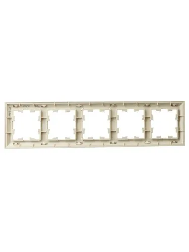 Рамка 5-м BRITE РУ-5-Бр беж./жемчуж. IEK BR-M52-12-1-K10 фото 4