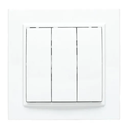 Выключатель 3-кл. СП Минск 10А IP20 бел. Basic EKF ERV10-024-10