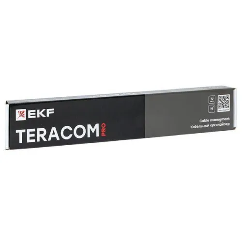 Органайзер кабельный TERACOM PRO 1U с 5 пластиковыми кольцами черн. EKF TRP-1CO-5R-PL-BK фото 5