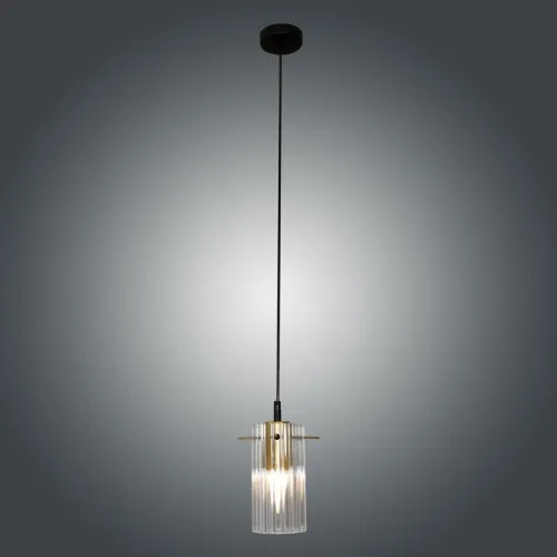 Светильник "Эсми" 211 (плафон 0015) НСБ 01-60-186 Е27 (ИМ) подвесной черн. зол. Элетех 1005405250 фото 4