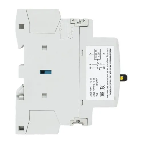 Контактор модульный КМ РУ 20А 1NO+1NC (1 мод.) PROxima EKF km-1m-20-11 фото 4