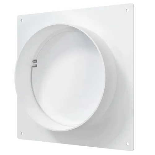 Площадка торцевая SKNPO фланец d125 соединитель обр.клапан 165х150 пластик ERA 12.5SKNPO