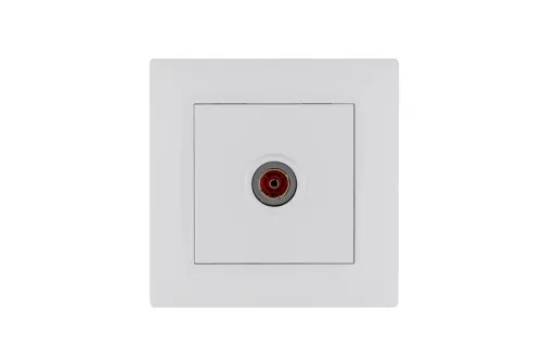 Розетка TV проходная Karea RIZZ бел. Makel 88001007