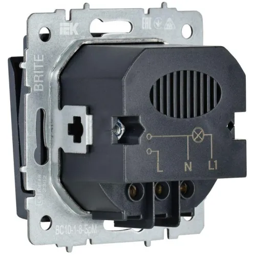 Выключатель карточный BRITE 30А ВС10-1-8-БрМ механизм маренго IEK BR-V11-0-10-K35 фото 3