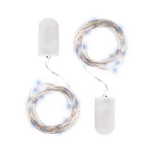 Гирлянда DC-G05-20WS2 20LED 2xCR2032 (в компл.) бел. (уп.2шт) ФАZА 5048010