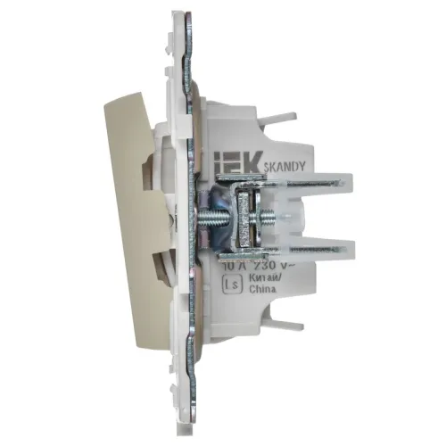 Выключатель проходной 2-кл. SKANDY 10А SK-V05B беж. IEK SK-V22-0-10-K10 фото 5
