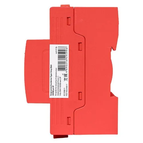 Устройство защиты от импульсных перенапряжений класс 1 Iimp 25кА (10/350мкс) 2P EKF spd-t1-2p фото 6