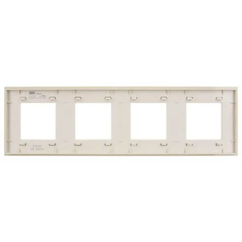 Рамка 4-м SKANDY SK-F24B стекло беж. IEK SK-M42-G-K10 фото 4