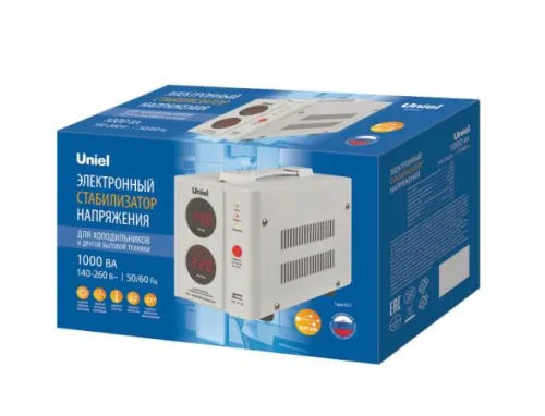 Стабилизатор напряжения для холодильников RS-1 1000Вт/RX/U WHITE REF 1000В.А USB разъем TM Uniel UL-00012789 фото 4
