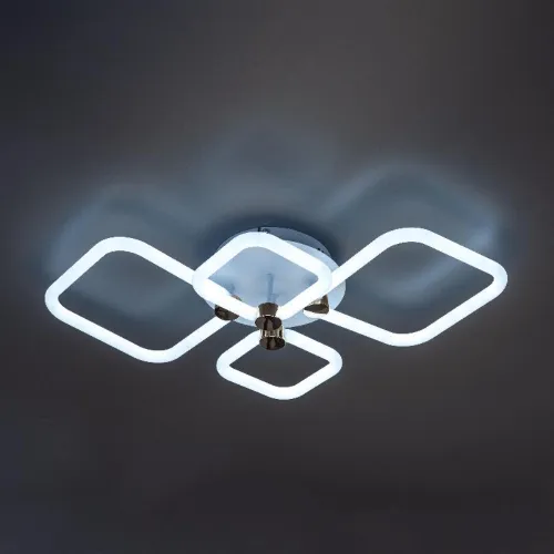 Люстра светодиодная OTTIMO Алиса 102Вт 2700К+6400К/4200К/6400К+2700К 720х425х130мм 46кв.м ДУ диммир. бел./зел. Ritter 51616 7 фото 7