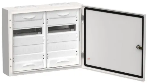 Корпус ЩРн-48 (2х24) TITAN 5 460х570х140 IP54 одна дверь метал. бел. IEK TI5-50-N-2X024-54