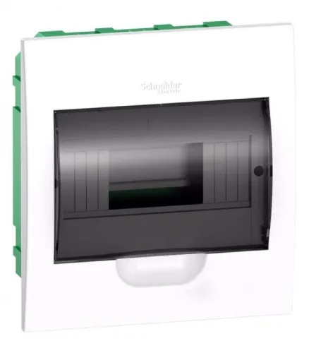 Бокс встраиваемый СП City9 Box 1 ряд 8мод. с прозр. дверцей SE EZ9E108S2FRU фото 2