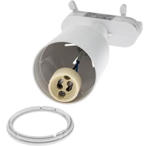 Светильник трековый ARTLINE поворотный 55х55х87мм GU10 230В пластик 4кв.м бел Ritter 59869 9 фото 9