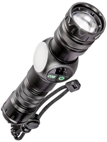 Фонарь аккумуляторный ручной 10Вт LaserLED Li-ion 26650 3000мА.ч с магнитом алюм. КОСМОС KOC812Lit фото 3