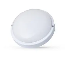 Светильник светодиодный ЖКХ 12Вт 220В IP65 влагозащ. с акустич. датчиком круг LBF-0801AS C01 Ultraflash 15353