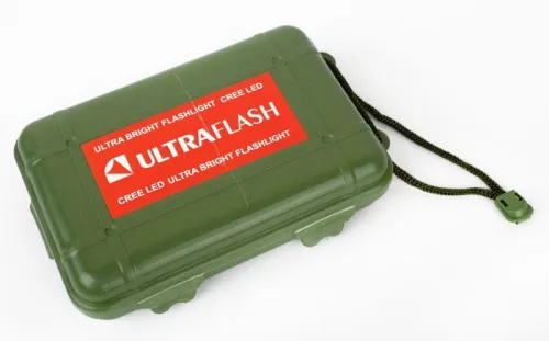 Фонарь аккумуляторный E142 CREE 3Вт фокус 3 режима 220В пластик. черн. (бокс) Ultraflash 12187 фото 8
