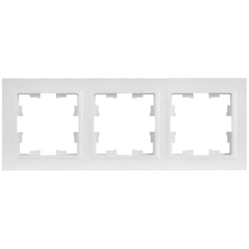 Рамка 3-м BRITE РУ-3-БрАБ арктич. бел. IEK BR-M32-K91 фото 4