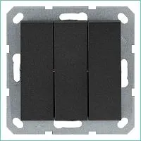 Выключатель 3-кл. 10А IP20 механизм антрацит Jasmart G3031B