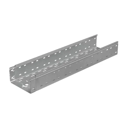 Лоток листовой перфорированный 200х100 L3000 сталь 0.7мм "БЫСТРЫЙ МОНТАЖ ПЛЮС" LPplus100-200-0.7-3000 оцинк. КМ PL0272