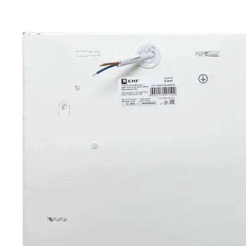 Светильник светодиодный ДВО-1002 36Вт 4000К IP40 595х595х40 опал панель EKF LPL-1002-O-36-4000-40 фото 3