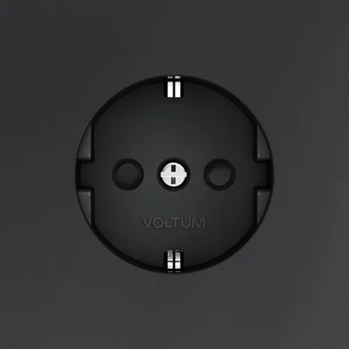 Розетка 1-м СП S70 16А с заземл. защ. шторки механизм графит Voltum VLS040207 фото 2