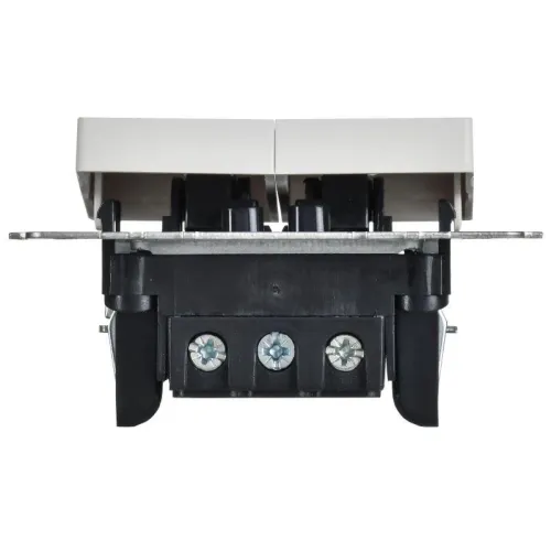 Выключатель 2-кл. СП BRITE ВС10-2-9-БрАБ 10А для отелей с индикацией механизм арктич. бел. IEK BR-V20-2-10-K91 фото 4