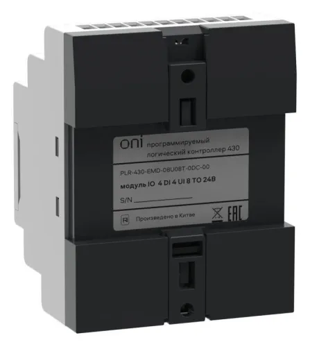 Модуль расширения входов выходов ПЛК 430 4 DI 4 UI (0-10В/DI) 8 TO 24В DC ONI PLR-430-EMD-08U08T-0DC-00 фото 8